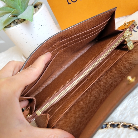 💕CLASSIC Louis Vuitton Sarah Wallet Monogram NEW MODEL - Picture 7 of 16